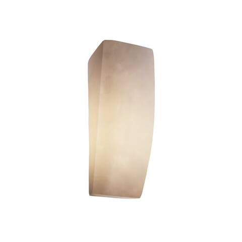 Clouds? 1-light ADA Rectangle Wall Sconce, Clouds Shade