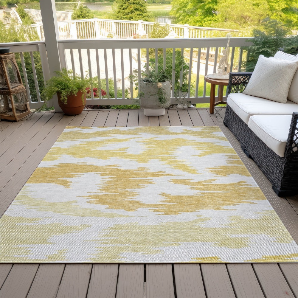 Machine Washable Indoor/ Outdoor Chantille Modern Boho Rug
