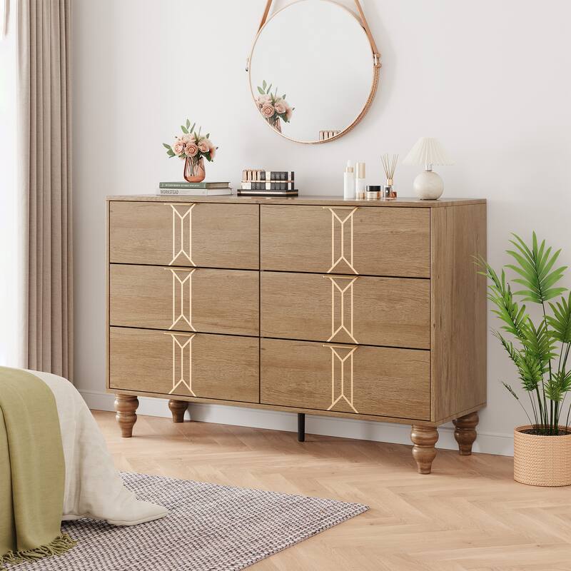 6 Drawer Dresser with Deep Drawers