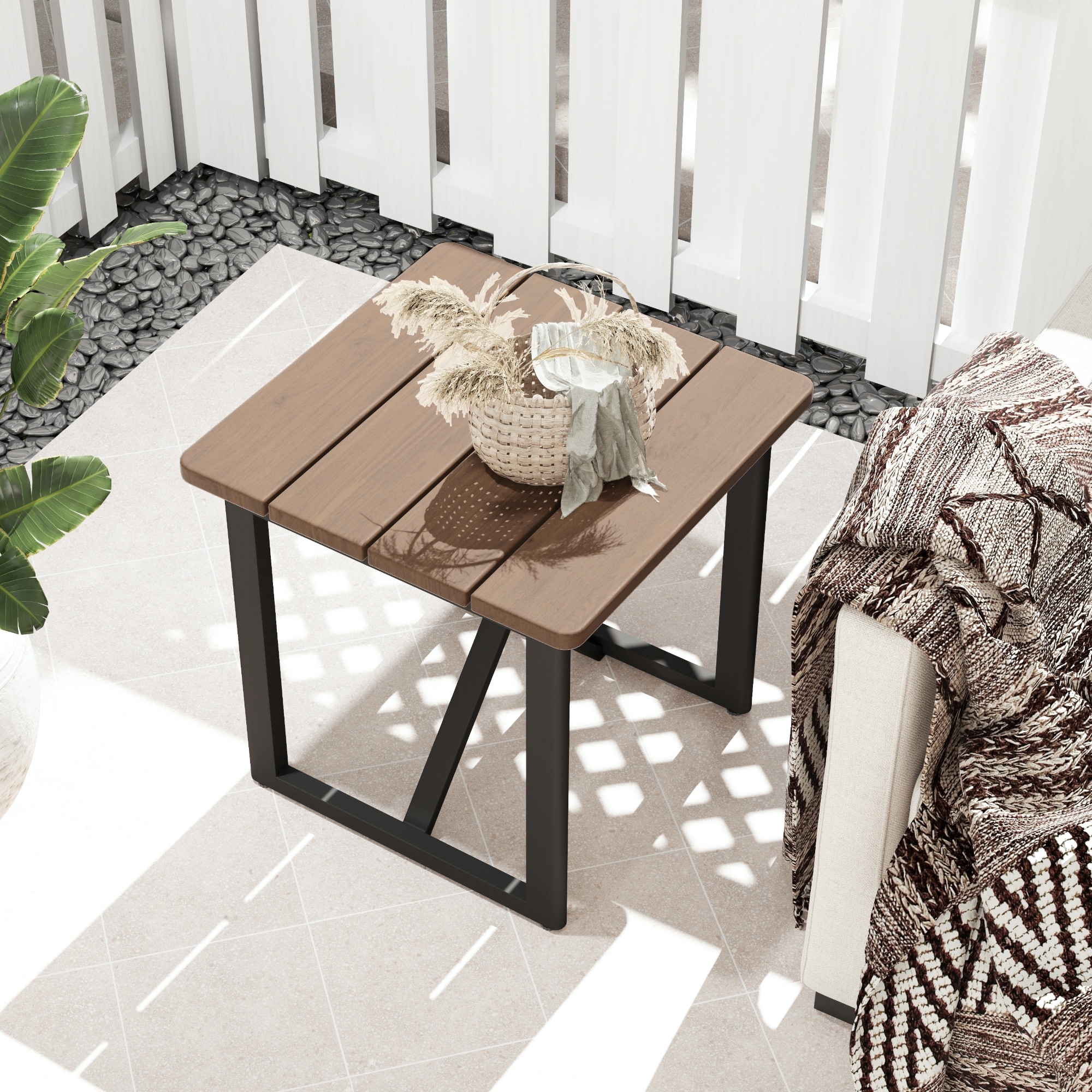 PureCane Aluminum Outdoor Patio Side Table