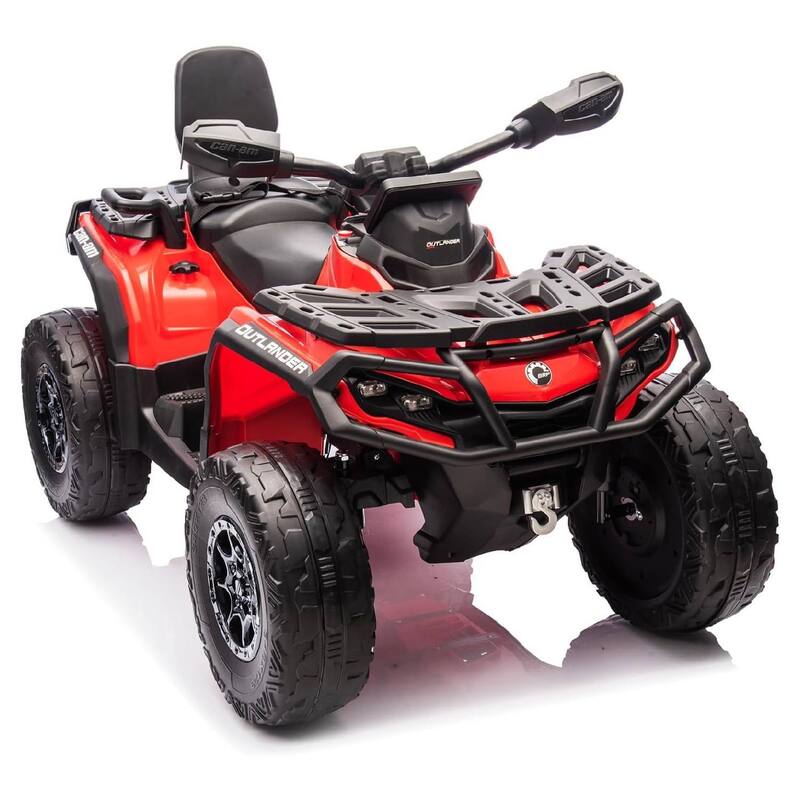 12V Kids 2 Seater Ride On Toy Car, Electric ATV Vehicles for Kids Best Gift - Red
