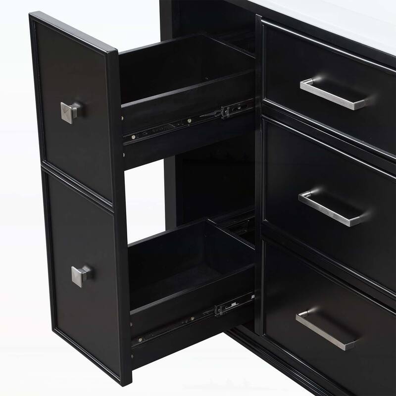 Modern Design Bathroom Storage Cabinet with Ceramic Sink Combo