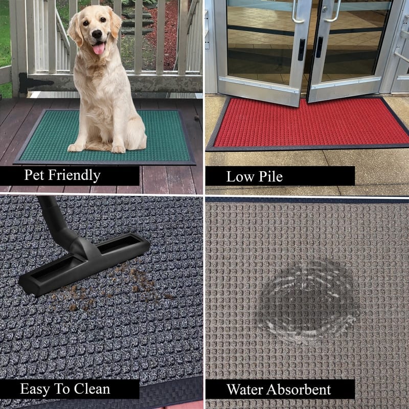 A1HC New Durable and Versatile Polypropylene Rubber Door Mat All Weather Inside Outside Door Mat