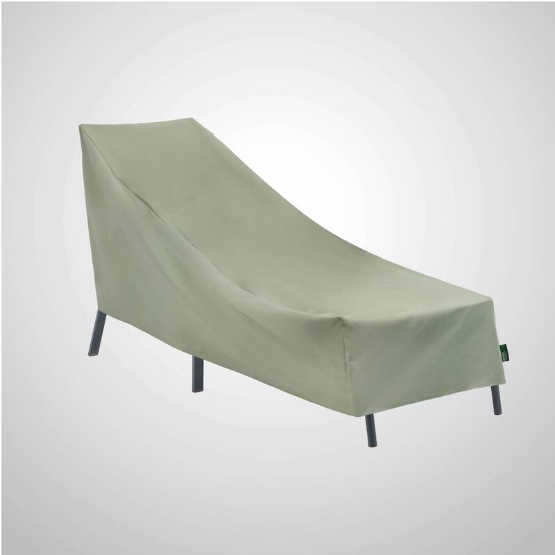Modern Leisure Basics Patio Chaise Lounge Cover, 76"L X 27"W X 30"H, 2-Pack, Sage - 76"L x 27"W x 30"H