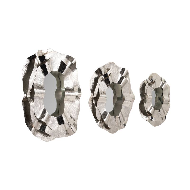 Metal Modern Wall Mirrors Set of 3 - 16", 20" - 24.0"