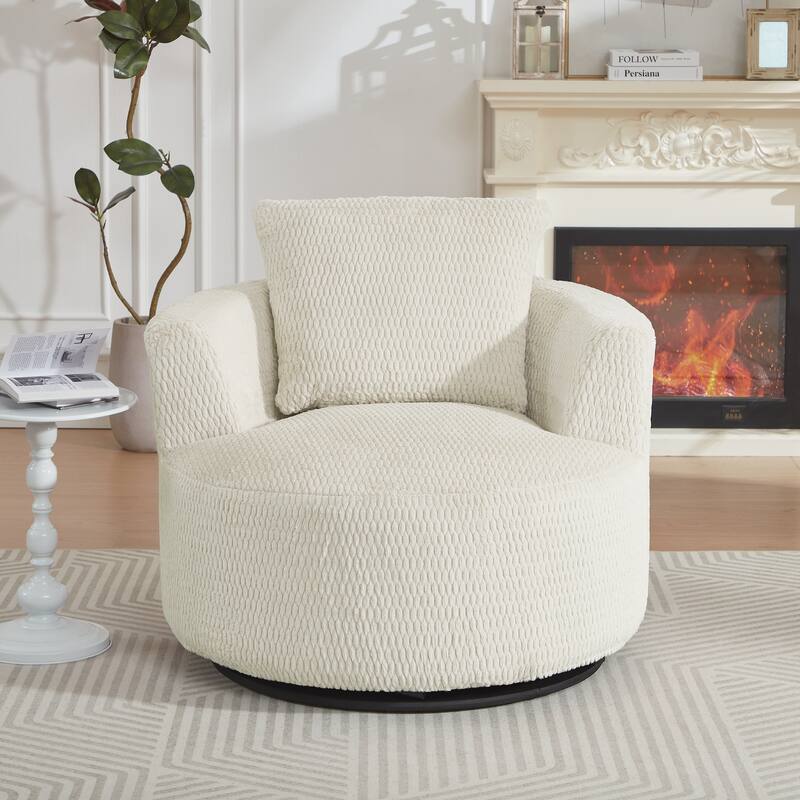 360° Swivel Accent Chair, Modern Comfort Seating for Living Room,Office,Apartment