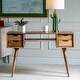 preview thumbnail 5 of 5, Marlon 45"W Mango Wood 4 Drawer Desk