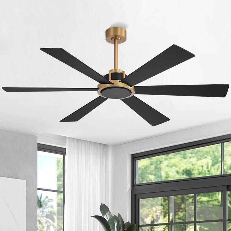 MLiAN Ceiling Fan 60inch Playwood Blades Remote Control 6-Speed DC - 60''