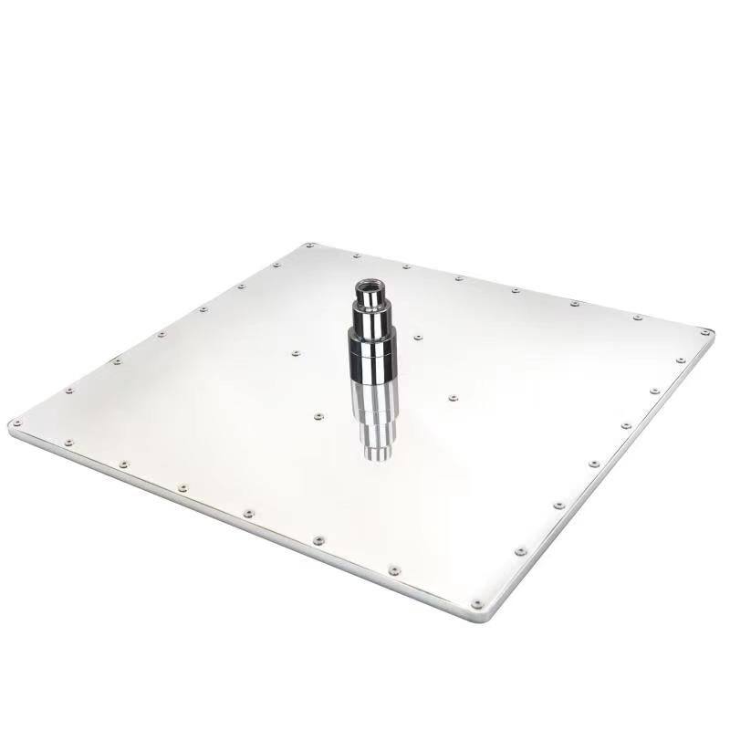 12" LED Wall Rainfall Shower 3 Way Thermostatic Faucet System w/ 6 Body Jets
