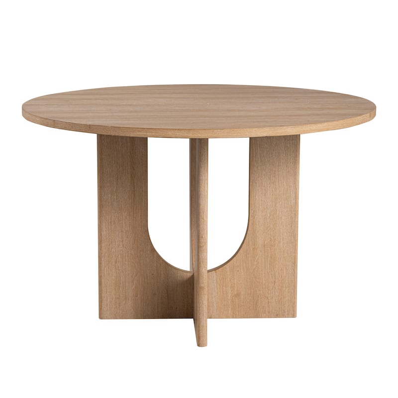 Furniture of America Zephyra Modern 47-inch Wood Round Compact Dining Table - Natural