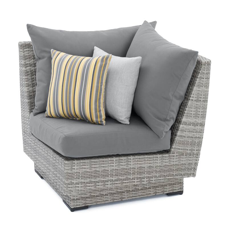 Cannes 9 Piece Sunbrella Outdoor Patio Sectional & Table