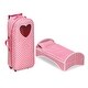 preview thumbnail 2 of 15, Badger Basket 3-in-1 Trolley Doll Carrier with Rocking Bed and Bedding - Pink/Polka Dot