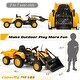 preview thumbnail 3 of 6, EROMMY Electric Excavator Ride-On Toy with Remote Control, Horn, Lights, Music Player, and Safety Belt