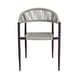 preview thumbnail 8 of 32, Furniture of America Holcomb Modern Wicker Rope Curved Patio Dining Arm Chair