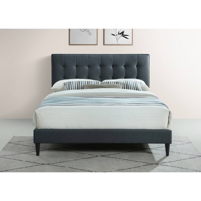 Ella by Ovis Upholstered Tufted Platform Bed Frame