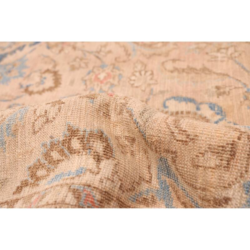 ECARPETGALLERY Hand-knotted Antalya Vintage Tan Wool Rug - 7'0 x 9'7