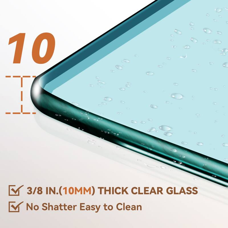Elegant Frameless Sliding Shower Doors Stainless Steel