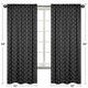 Sweet Jojo Designs Black and White Woodland Arrow Rustic Patch Collection 84-inch Window Treatment Curtain Panel Pair