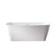 preview thumbnail 1 of 3, Miseno 252059-BAT Augustine 59" Free Standing Acrylic Soaking Tub with White