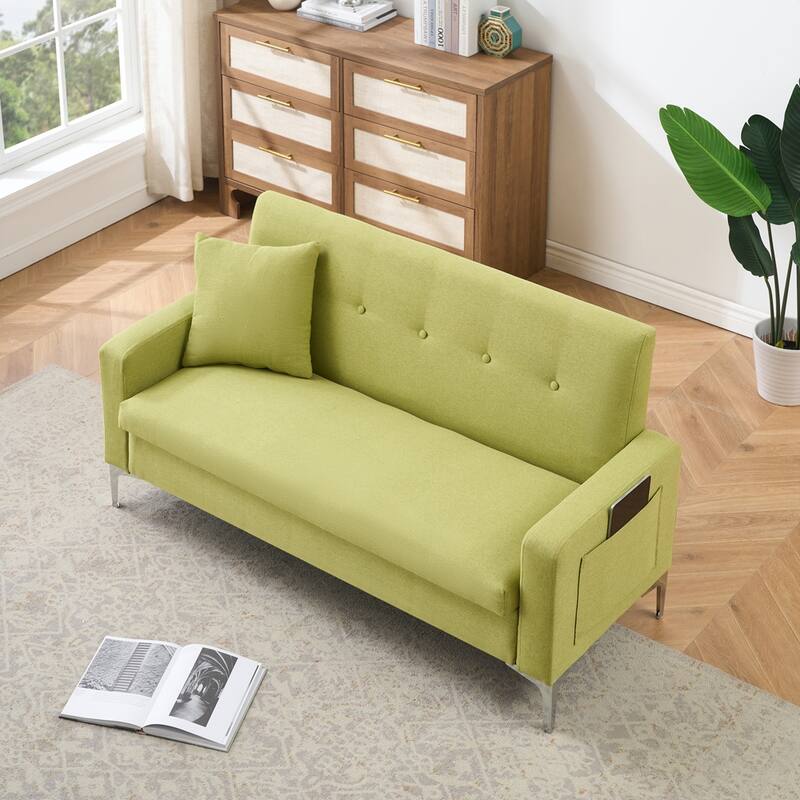 57" Modern Loveseat Sofa with Storage for Living Room