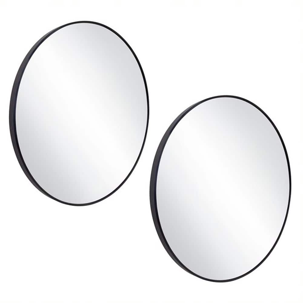 Design House 28-Inch Kenna Modern Metal Round Decorative Wall Accent Mirror