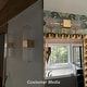 preview thumbnail 8 of 13, Luxmira Modern Luxury Glam Gold Large Bathroom Sconce with Art Glass for Hallway