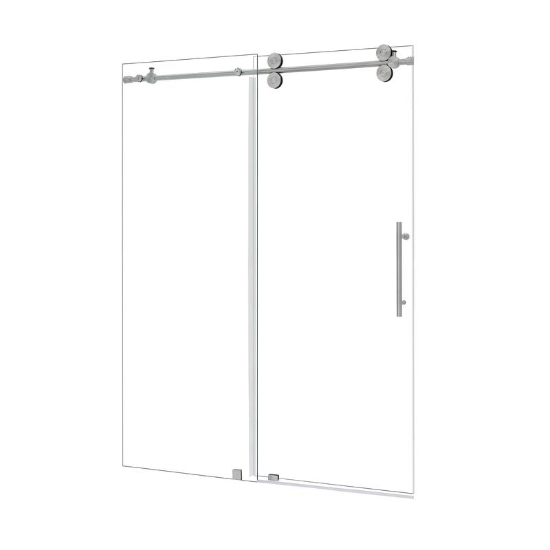 Altair Lazaro Single Sliding Frameless Shower Door with Clear Glass