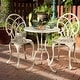 preview thumbnail 9 of 11, Charleston Aluminum Copper Bistro Set by Christopher Knight Home