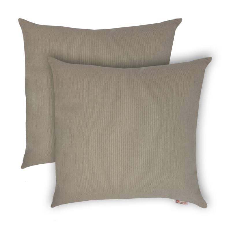 Austin Horn Classics Sunbrella® Spectrum Sand 18-inch Outdoor/Indoor Pillow (Set of 2)