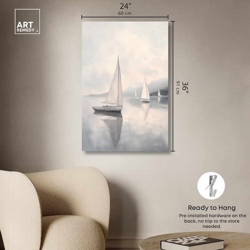 Dreaming of Sails Canvas by Art Remedy, Gallery Wrapped