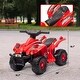 preview thumbnail 7 of 5, 6V Kids Ride-On ATV Quad, Electric 4-Wheeler Car with Music, Headlight, Safe Speed 1.6 MPH, Battery Toy for Boys & Girls Ages