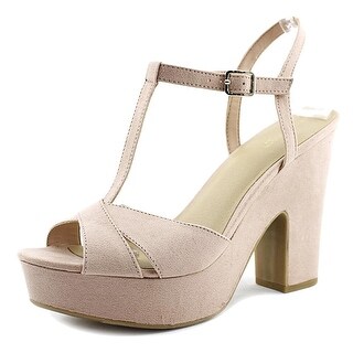 Nine West Womens Shanon Open Toe TStrap Platform Pumps Blush Size 9.5 Nine West Womens Shanon Open Toe TStrap Platform Pumps Blush Size 9.5