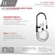 preview thumbnail 22 of 23, STYLISH Solid Stainless Steel Sink Kitchen Faucet, 1 Lever Handle Pull Down Spout Mixer Tap, Stainless Steel Finish