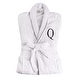 preview thumbnail 44 of 63, Superior 100% Cotton Embroidered Adult Unisex Luxury Bathrobe Large-Extra Large - Letter Q