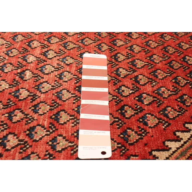 ECARPETGALLERY Hand-knotted Andelz Red Wool Rug - 3'4 x 10'1