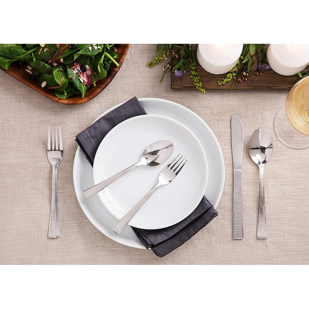 Silverware Flatware Cutlery Set Service for 4,Mirror Polished 20 Piece  Stainless Steel Eating Utensils Set PVD Titanium Plating - Bed Bath &  Beyond - 35204065