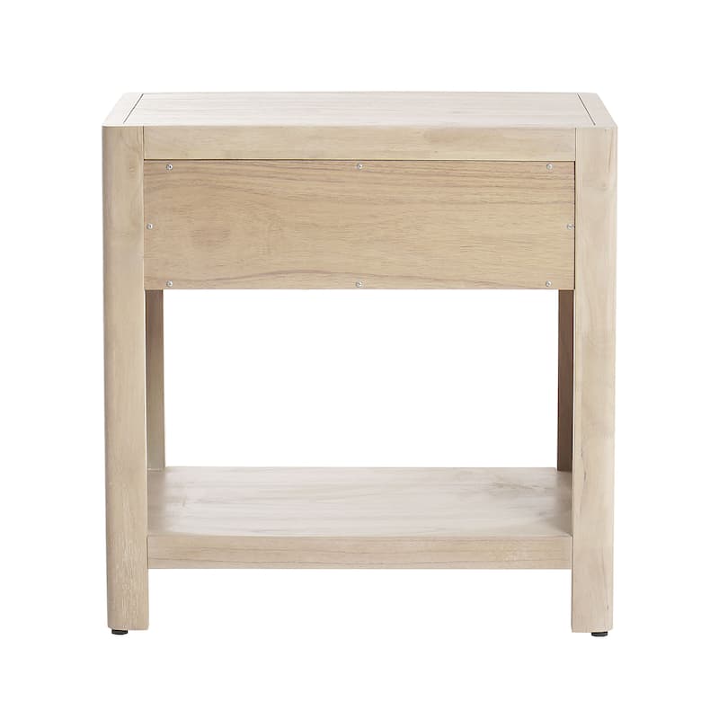 NPD Furniture Trevin Nightstand with 1 Drawer and Open Shelf