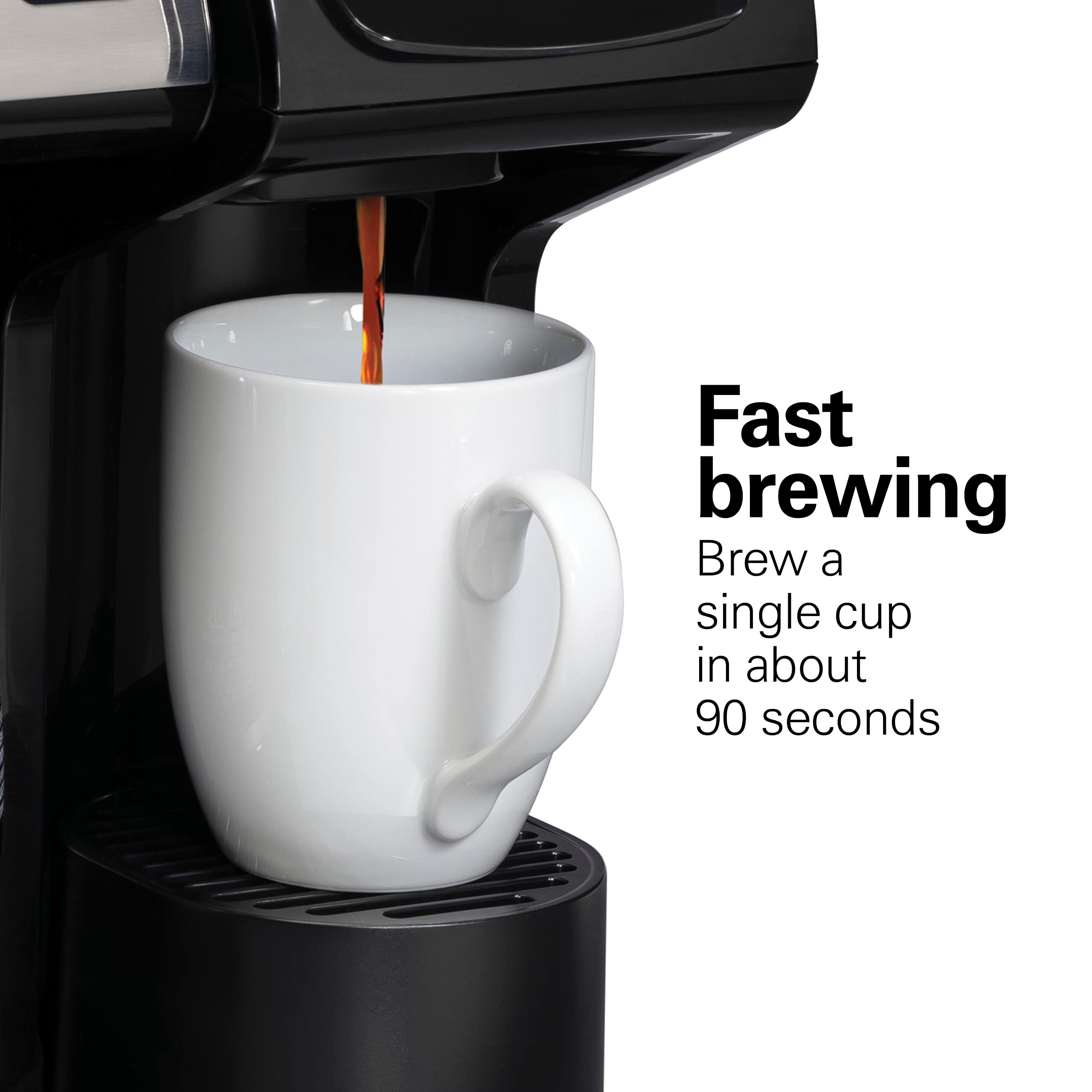 2 Way Coffee Maker Compatible with K Cup Pods or Grounds Single Serve Full 12c Pot Black with Stainless Steel Accents Bed Bath Beyond 39719409