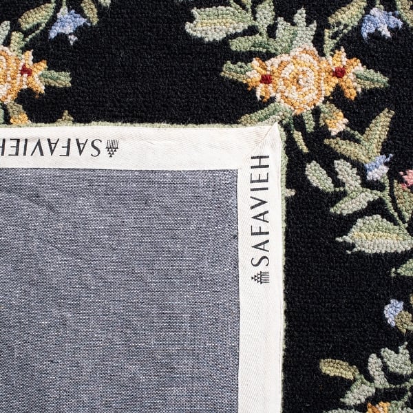 dimension image slide 1 of 2, SAFAVIEH Handmade Chelsea Karley Trellis French Country Wool Rug