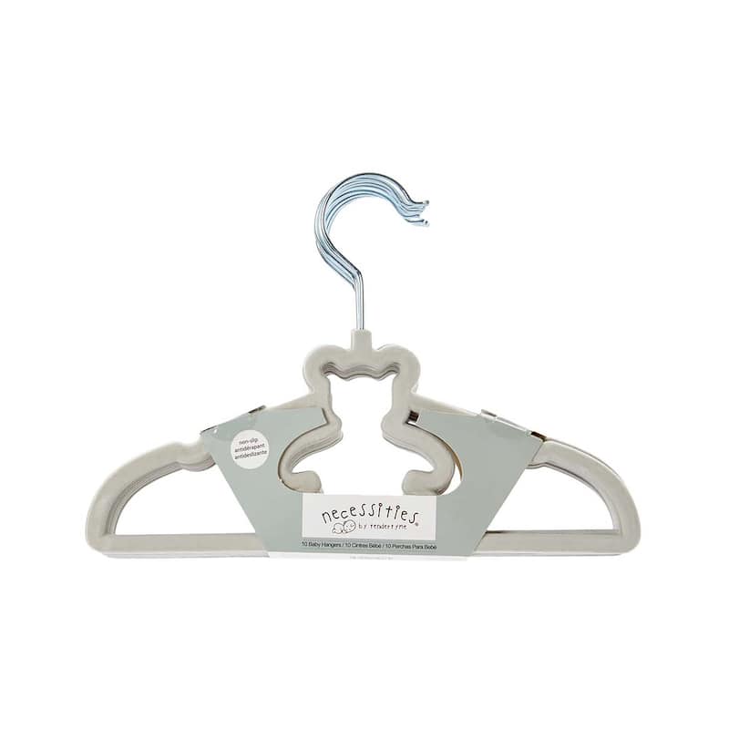 10 Decorative Baby and Child Clothes Hangers - Grey