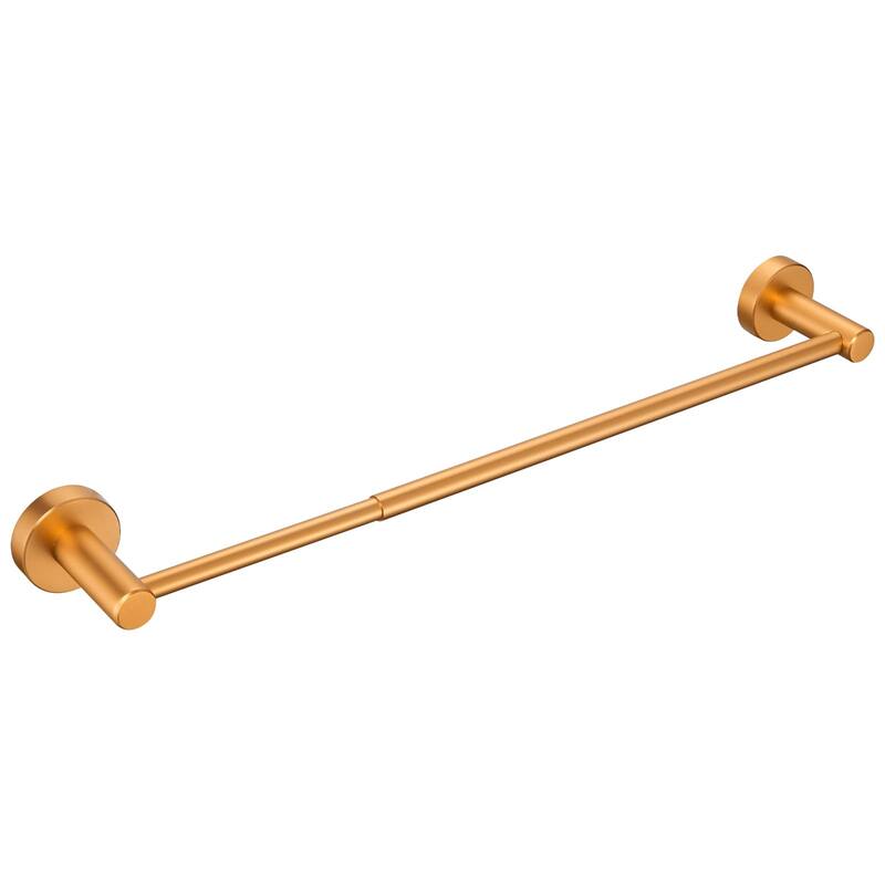 Adjustable 15.7 to 27.6 Inch Single Bath Towel Bar for Bathroom Towel Holder Wall Mount With Screws Hand Towel Bar Rod Hotel - Brushed Gold