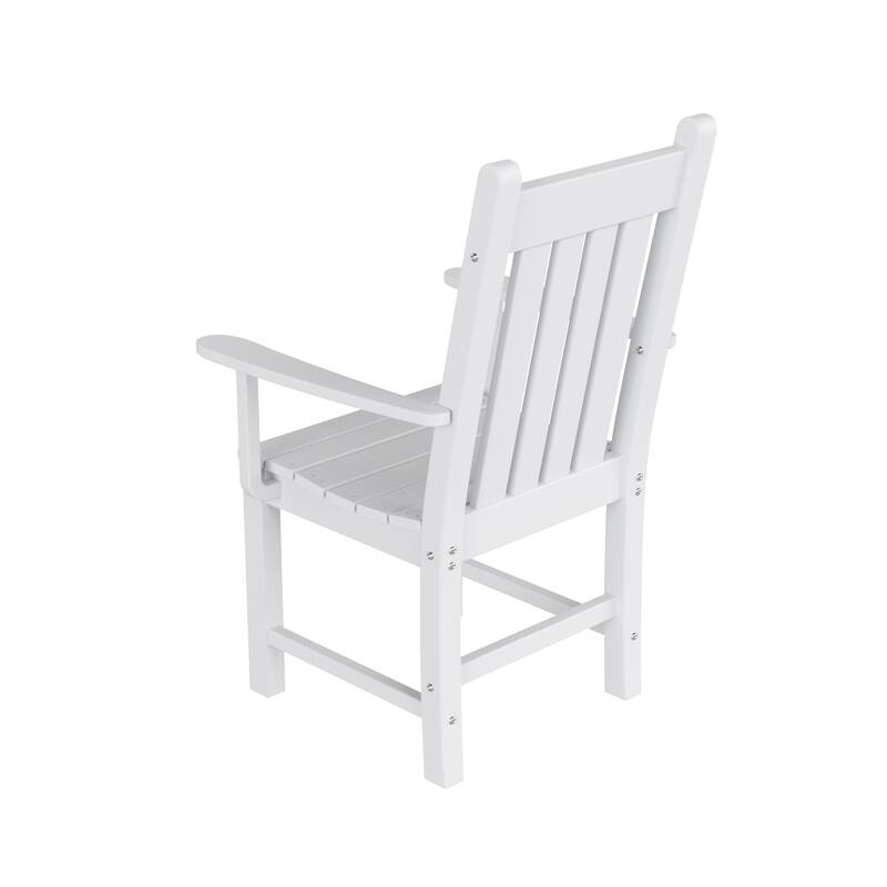 Laguna Hdpe All Weather Outdoor Patio Dining Chair With Arms