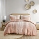 preview thumbnail 22 of 46, INK+IVY Imani Cotton Printed Comforter Set with Chenille Blush - Full - Queen