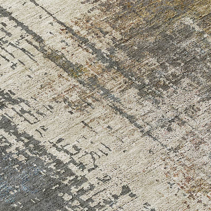 Machine Washable Indoor/ Outdoor Chantille Abstract Ombre Rug
