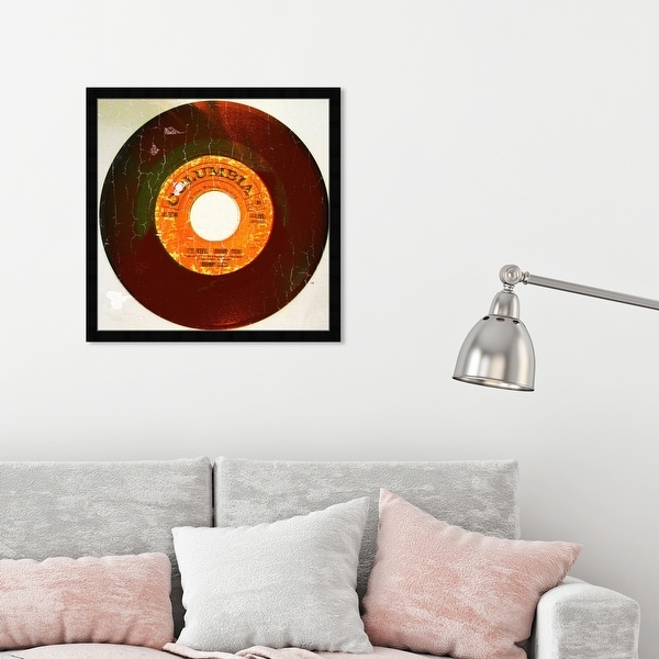 Oliver Gal 'Rebel Vinyl' Music and Dance Framed Wall Art Prints Vinyl Records - Orange, Black. Opens flyout.