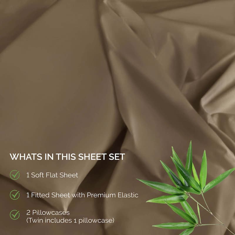 Superior Rayon from Bamboo 300 Thread Count Deep Pocket Sheet Set