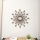 preview thumbnail 37 of 68, Gold / Copper / or Silver Iron Metal Starburst Sun Glam Wall Clock