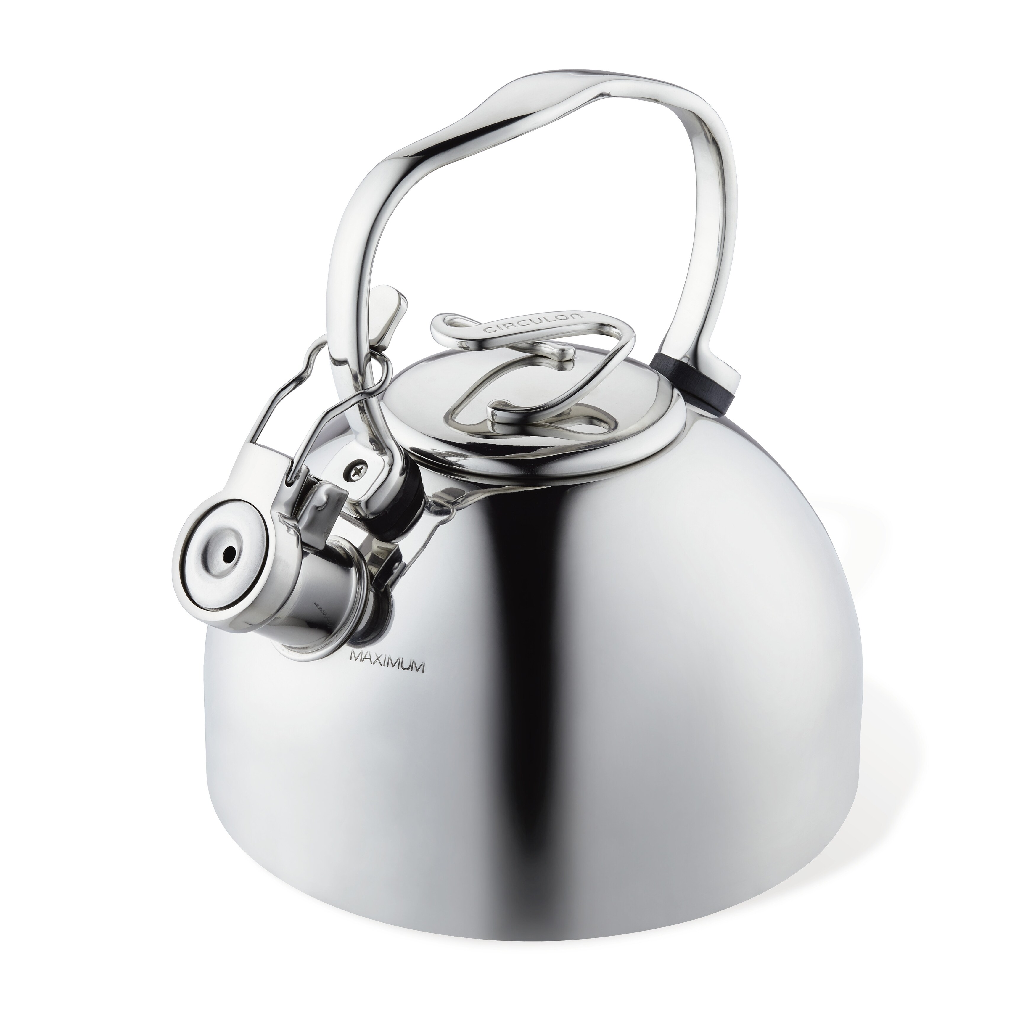 Circulon Stainless Steel Whistling Teakettle With Flip-Up