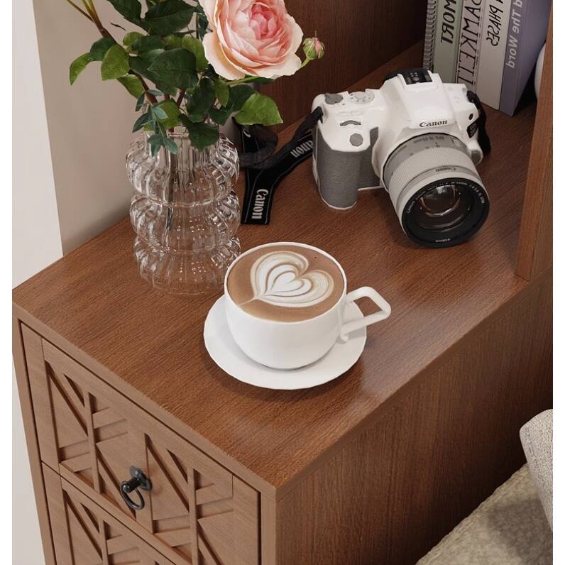 Versatile End Table with Multiple Storage Options and Stylish Design