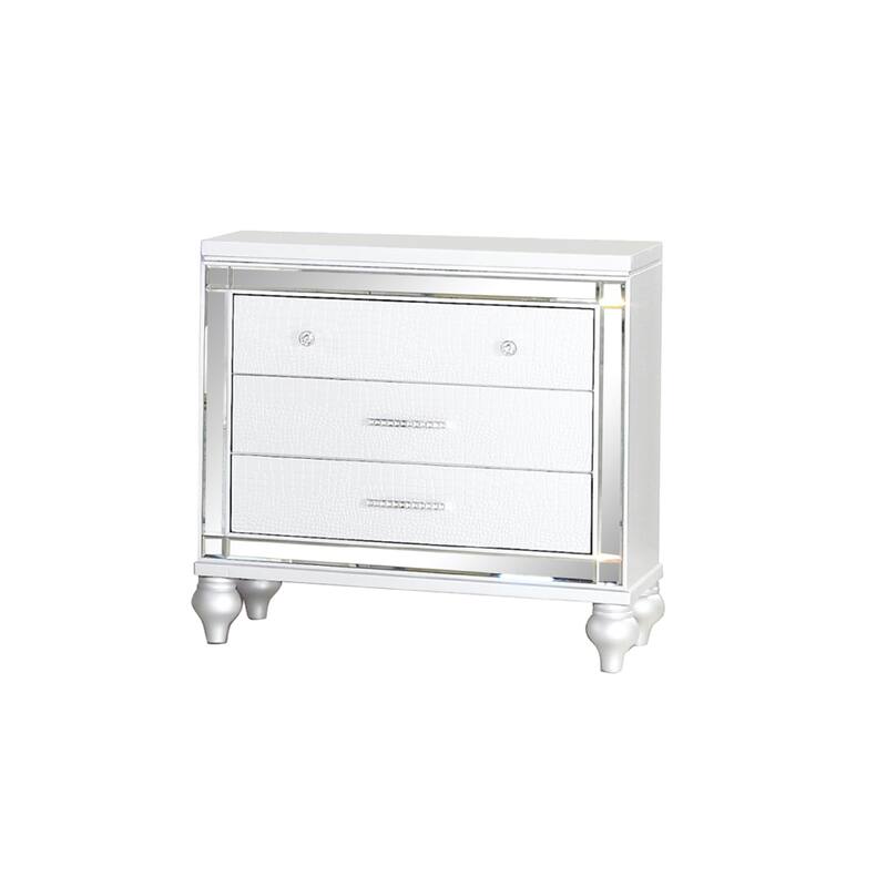Sterling 4PC/5PC Contemporary Bedroom Set with Mirror Accents and LED Enhancements